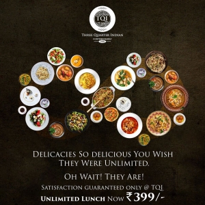 Rooftop restaurants in Ahmedabad for Delicious Unlimited Lun